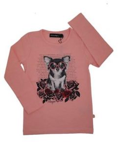 T-shirt - Minymo Rose Dog