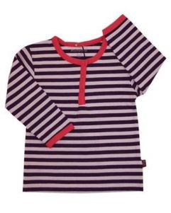 T-shirt - Minymo Stripes Purple