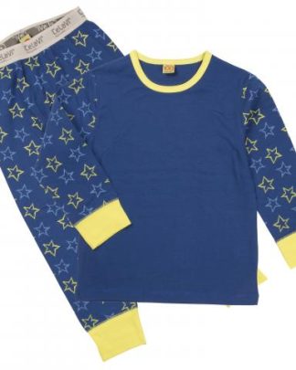 Pyjamas nattøj sæt - Celavi Blå Stjerner.