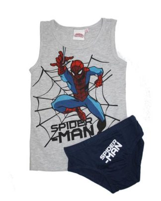 Undertøjssæt - Spiderman Grå