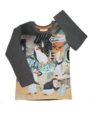 T-shirt - Pingviner Grey