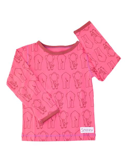 T-shirt - Snoozy Pink Elephant LS