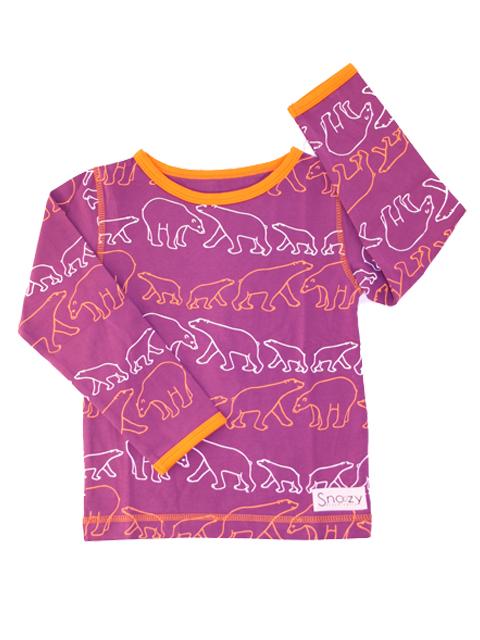 T-shirt - Snoozy Purple Polarbear
