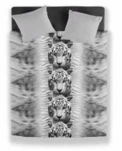 Sengetøj Tiger grå 135x200